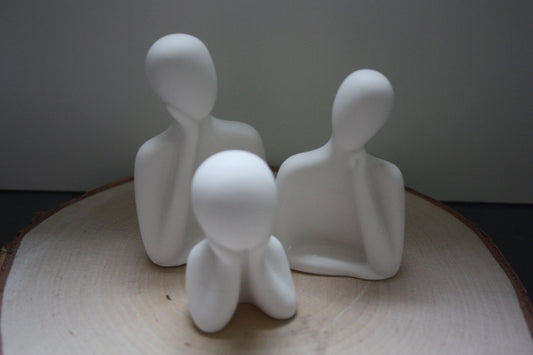 Trio de statuettes décoratives - Résilience 